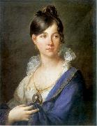 Franciszek Ksawery Lampi Portrait of Maria Magnuszewska nee Borakowska. France oil painting artist